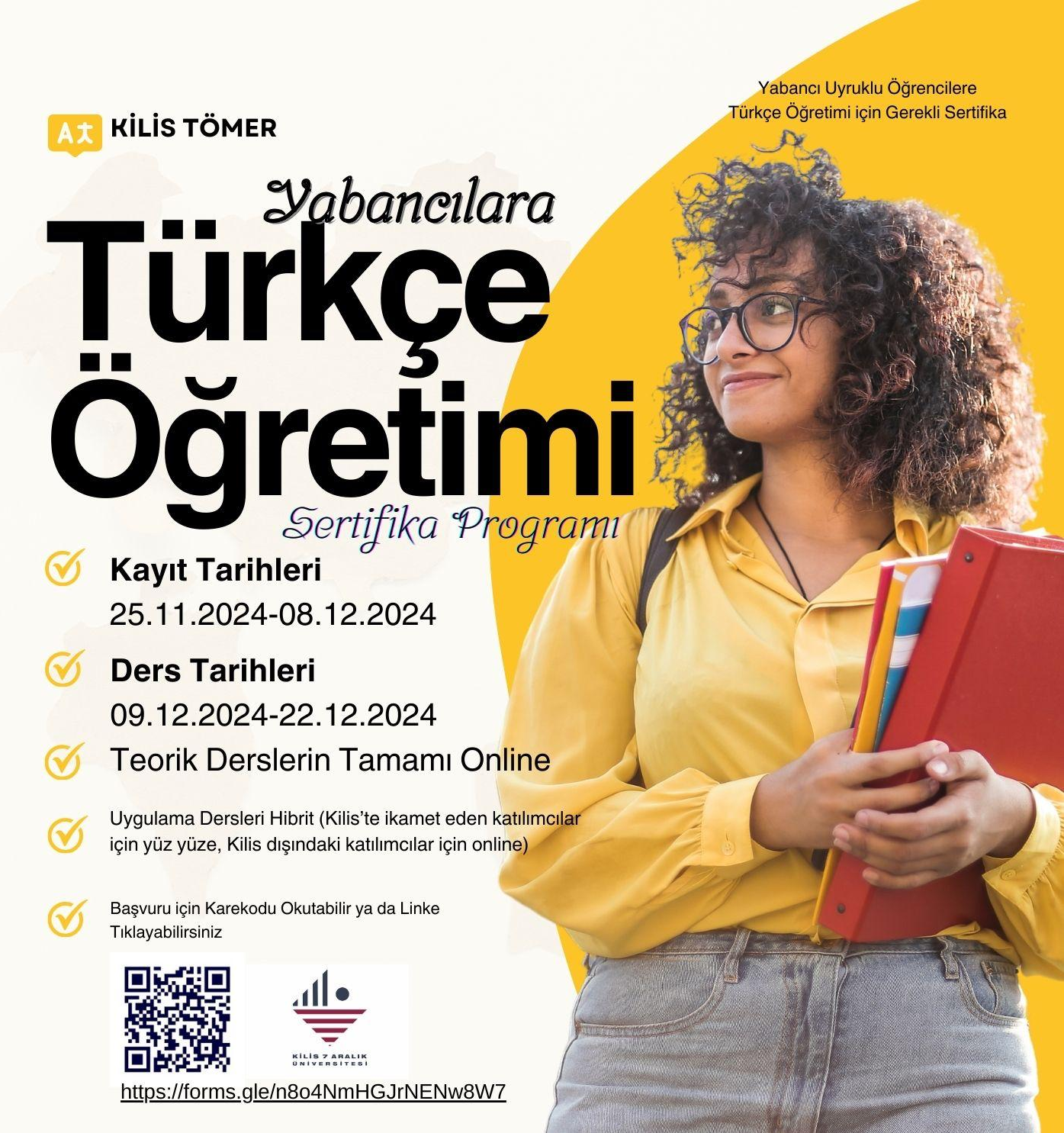 E- Devlet Onaylı Yabancılara Türkçe Öğretimi Sertifika Programı